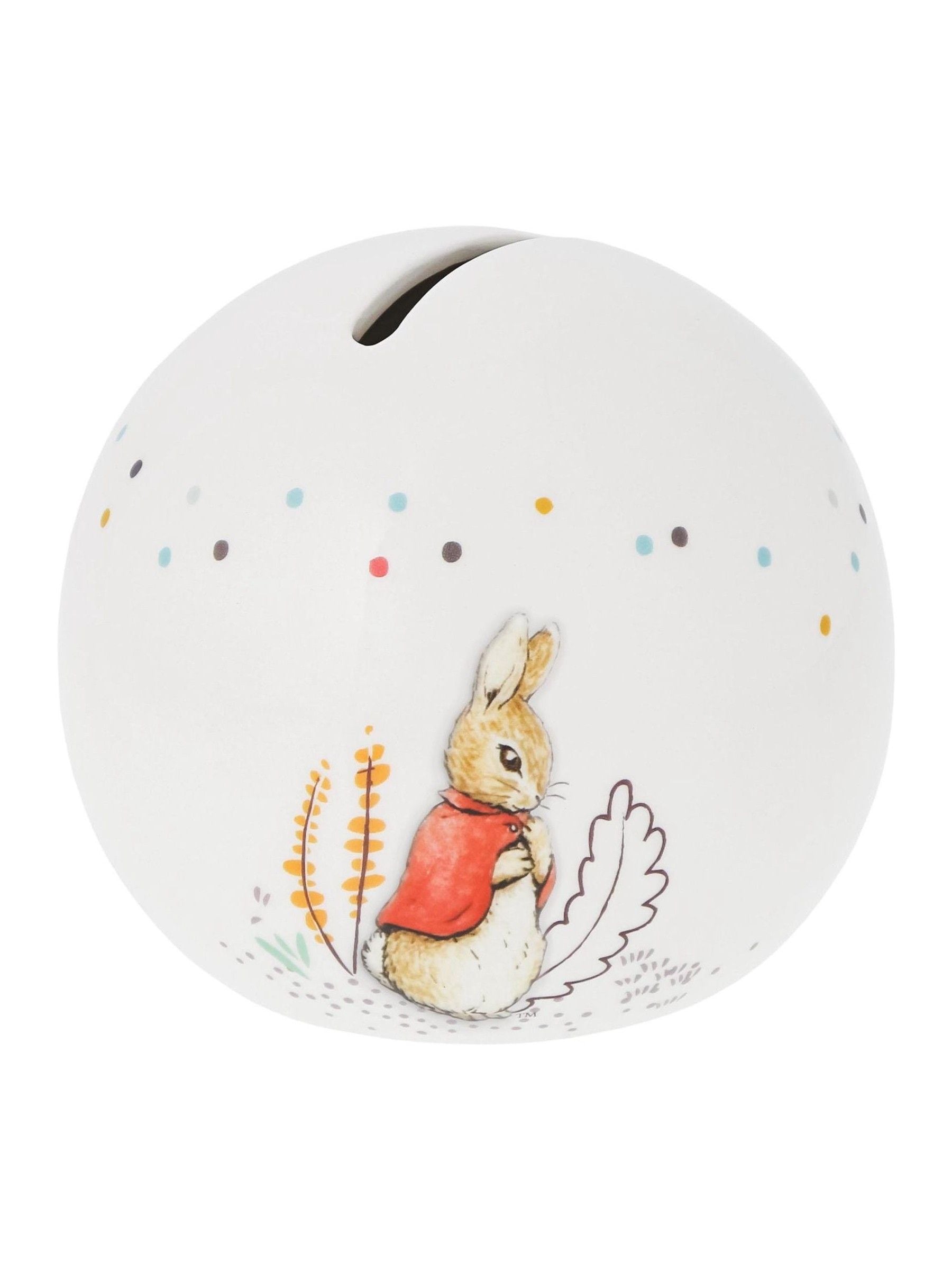 Peter Rabbit Flopsy ceramic money bank - British product