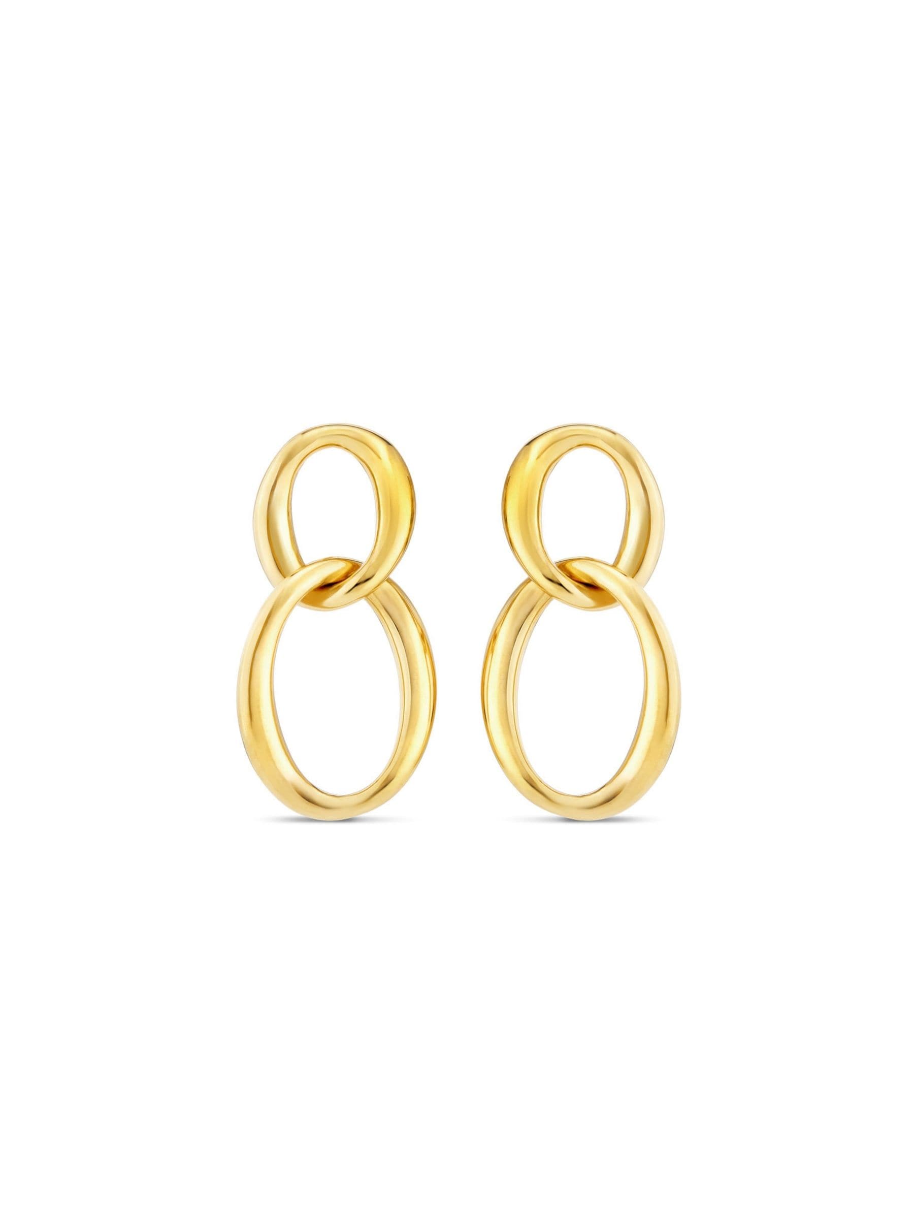 Dinny Hall gold tone wave double drop earrings, UK version