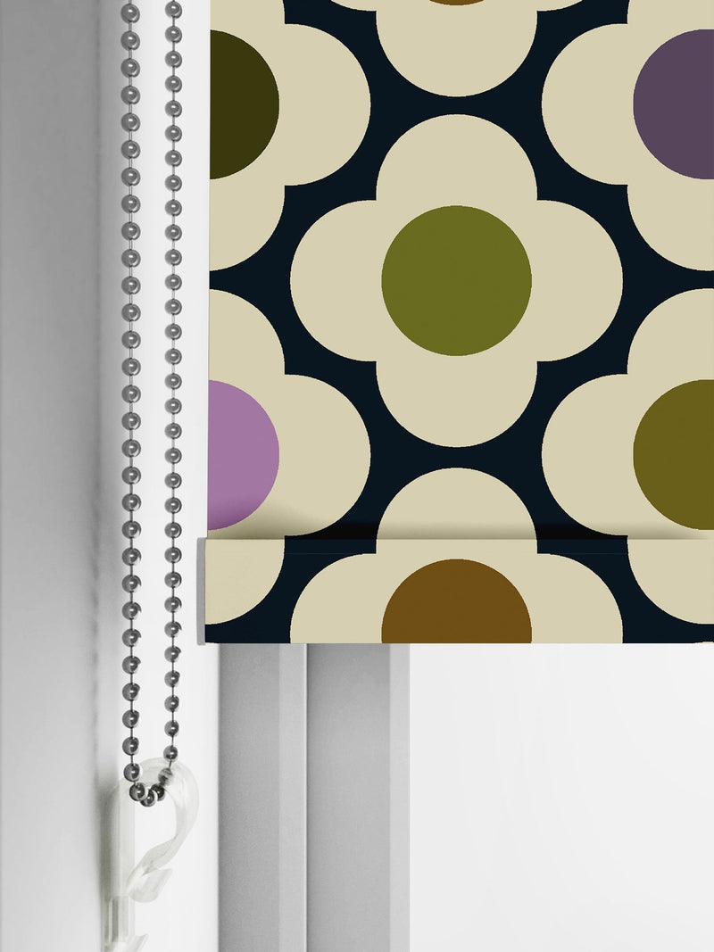 Orla Kiely made to measure blinds multi mauve spot flower, UK version