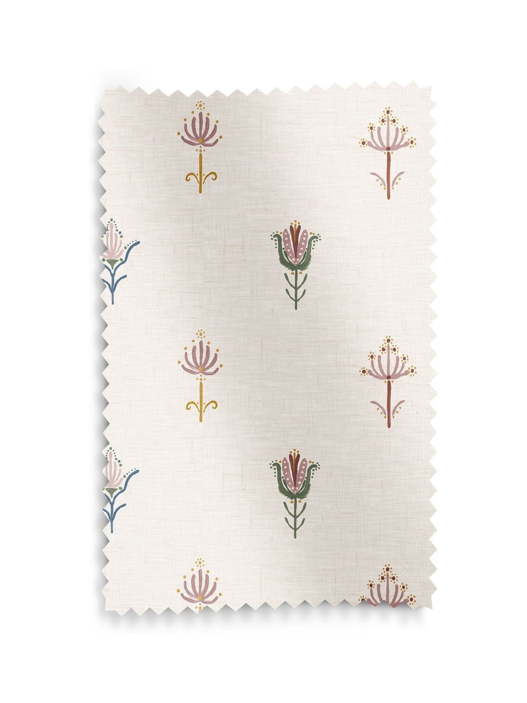 Emily Bond Multi Medina roman blind natural floral print - British product