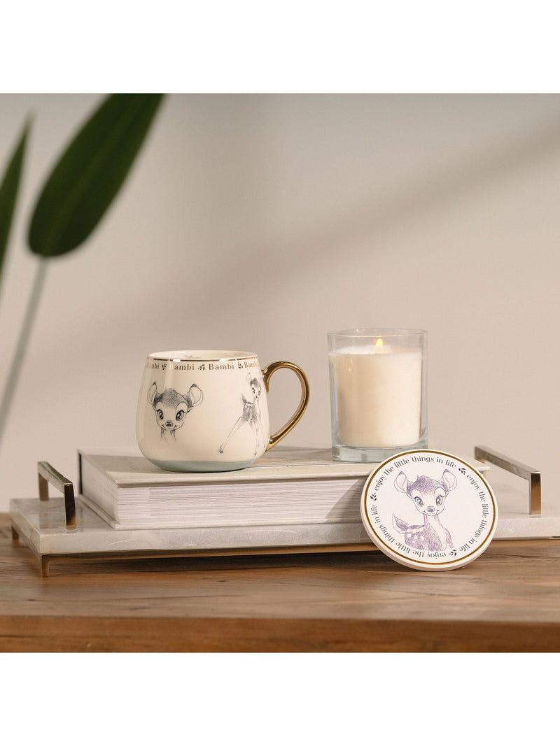 Disney Bambi mug ceramic white with gold handle (British brand)