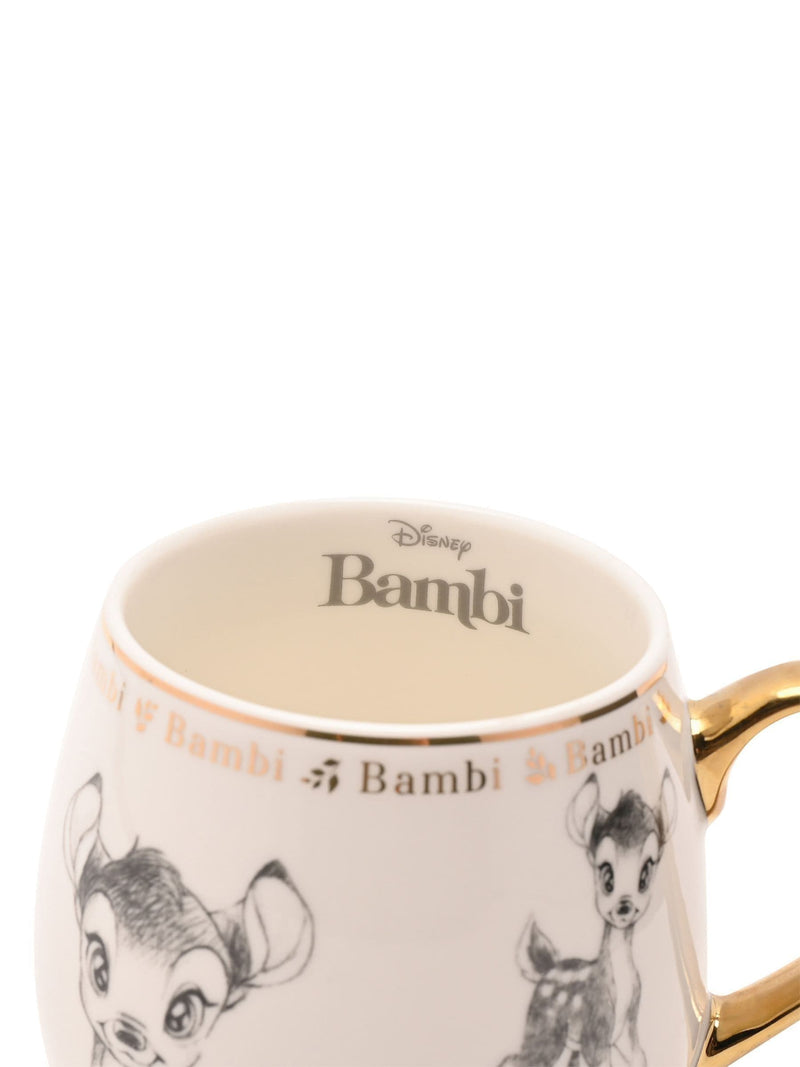 Disney Bambi mug ceramic white with gold handle (British brand)