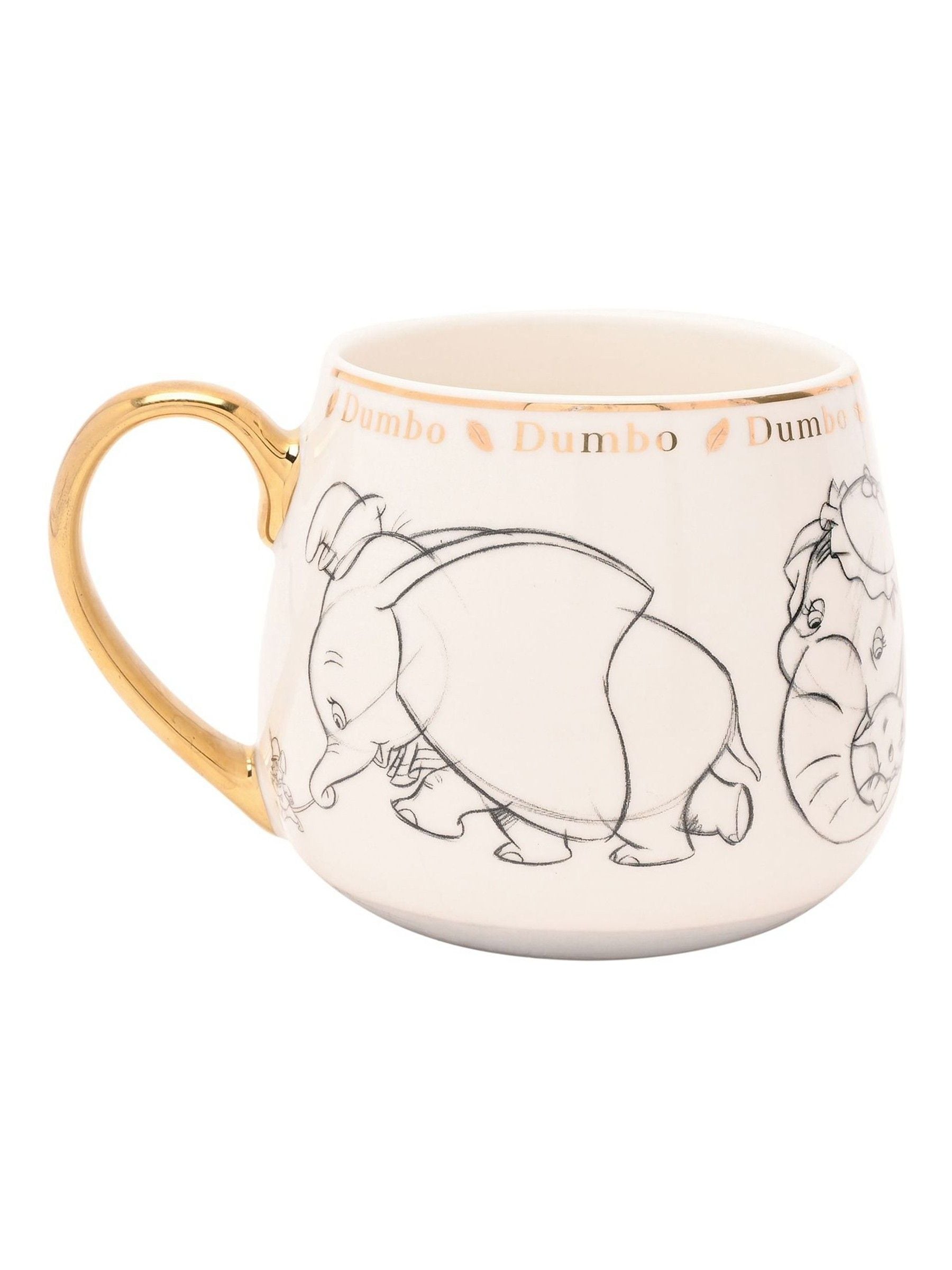 Disney White Dumbo mug 10cm, UK version