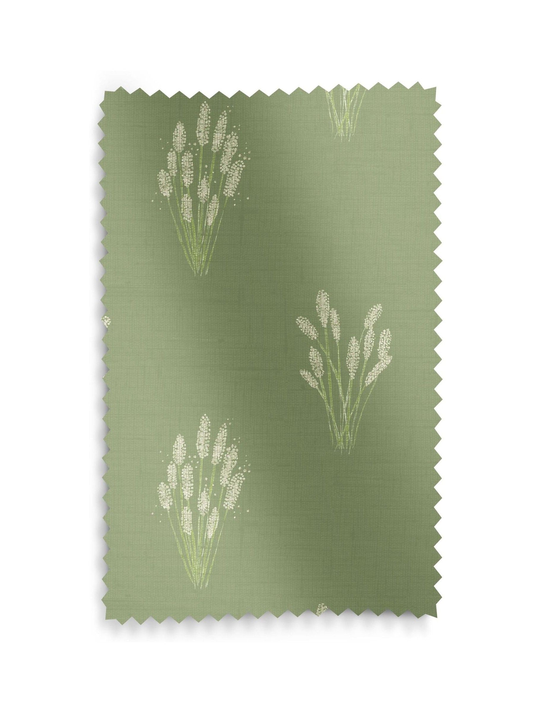 Emily Bond Hetty roman blind green grass design, UK version