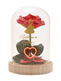 Disney Belle LED dome red rose 17.5cm (British brand)