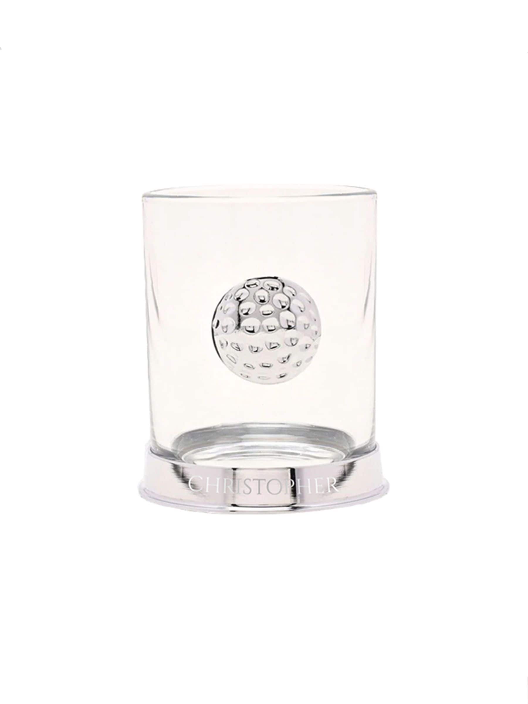 Treat Republic personalised golf pewter whisky glass 10x8x8 cm, UK version