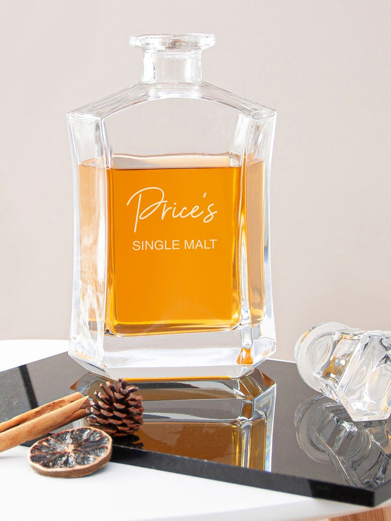 Treat Republic personalised luxury decanter 750ml (British brand)