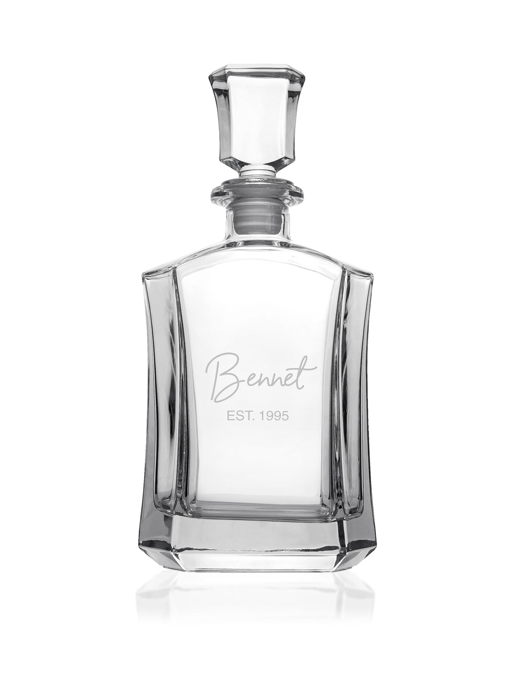 Treat Republic personalised luxury decanter 750ml (British brand)