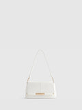 River Island White Bar Front Clutch Bag