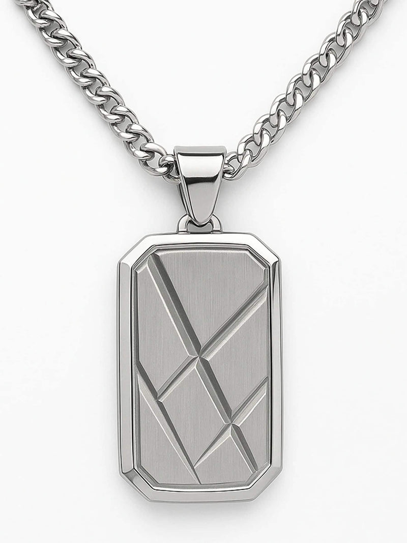 Treat Republic personalised dog tag necklace silver - British product