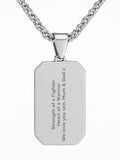 Treat Republic personalised dog tag necklace silver - British product