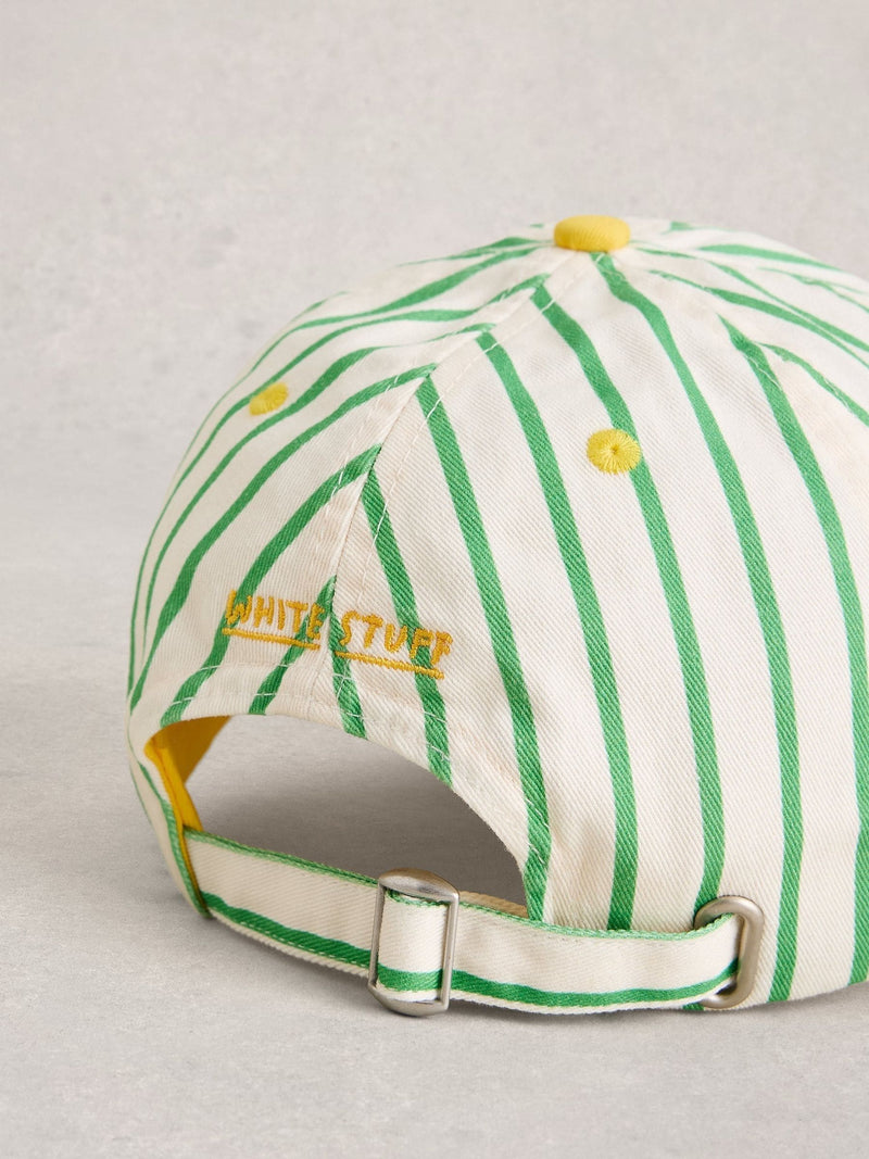 White Stuff white embroidered baseball cap, UK version