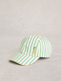 White Stuff white embroidered baseball cap, UK version