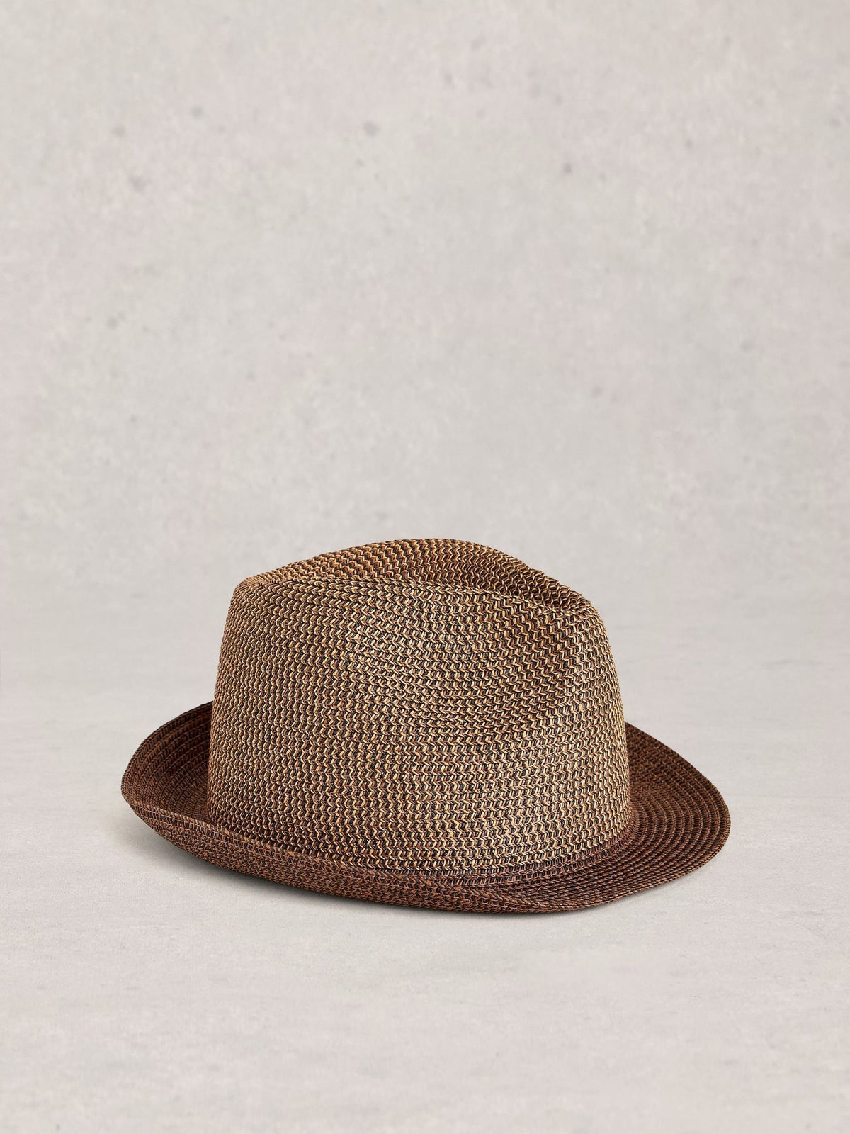 White Stuff dark natural trilby hat (British brand)