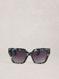 White Stuff Pink Oversized Cat Eye Sunglasses