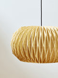 Oliver Bonas yellow gingham paper lamp shade 26cm high - British product