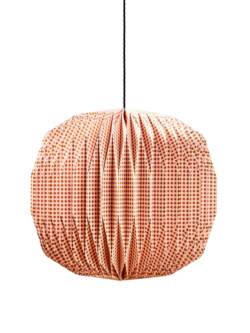 Oliver Bonas pink gingham lamp shade 39cm (British brand)