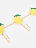 Oliver Bonas lemon raffia wall storage hooks (British brand)
