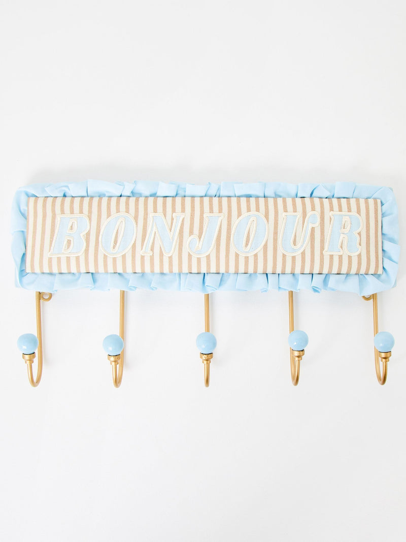 Oliver Bonas Bonjour striped wall hooks 42cm, imported from the UK