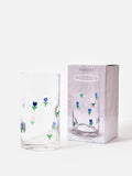 Oliver Bonas clear glass tulip vase 20cm, UK version