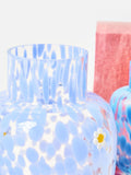 Oliver Bonas blue daisy blue spot vase 26cm (British brand)