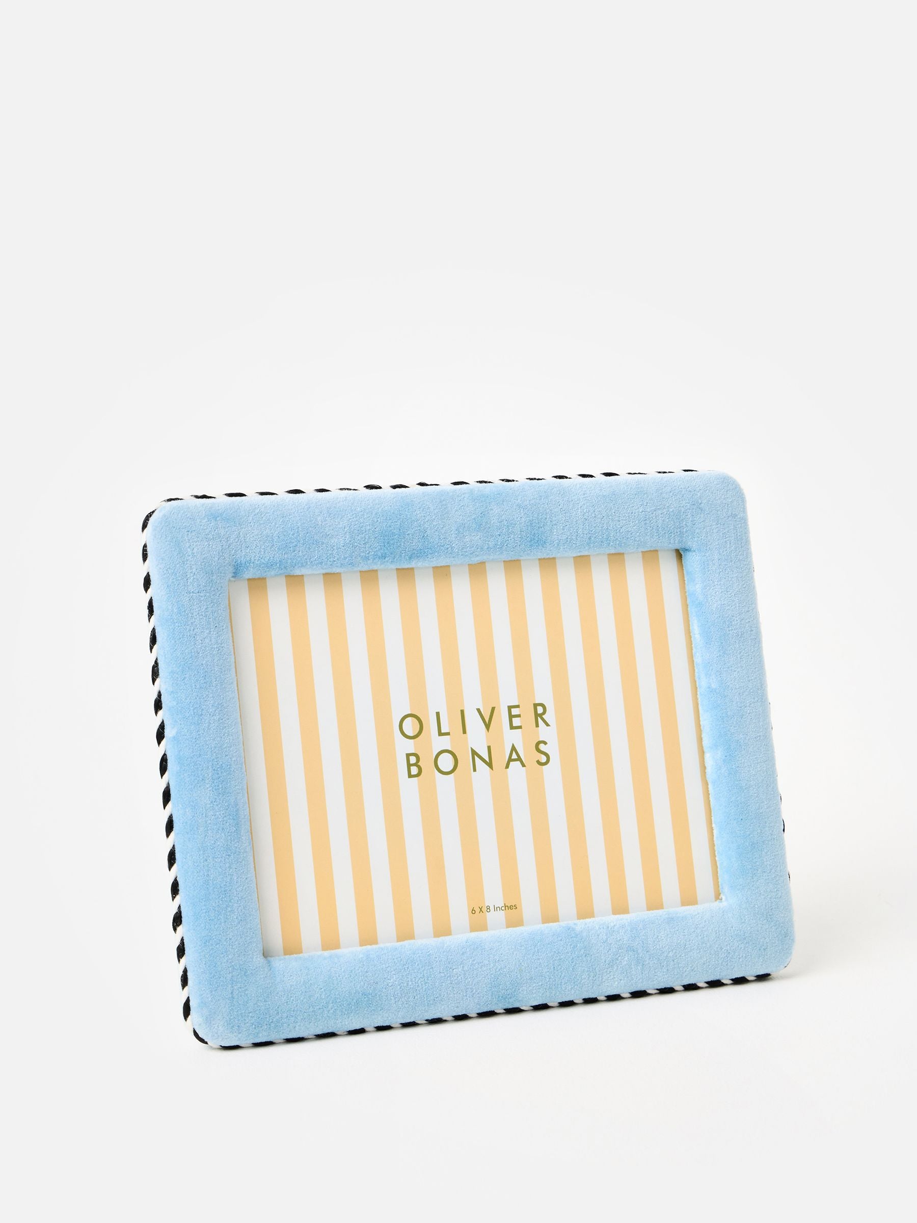 Oliver Bonas blue velvet photo frame 6x8 (British brand)
