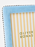 Oliver Bonas blue velvet photo frame 6x8 (British brand)
