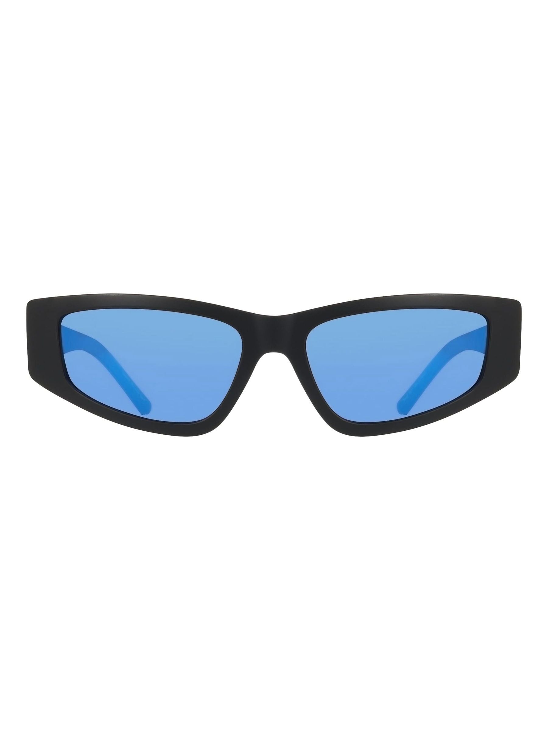 DKNY Dk560S black cat-eye sunglasses with metal frame, imported from the UK