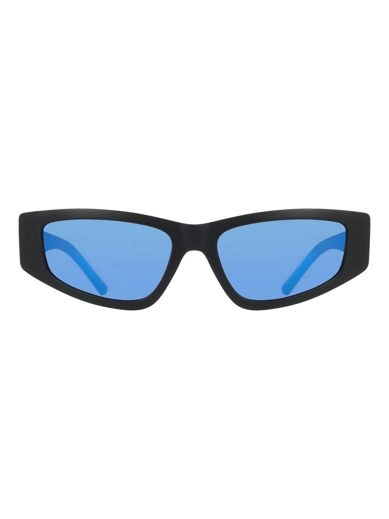 DKNY Dk560S black cat-eye sunglasses with metal frame, imported from the UK
