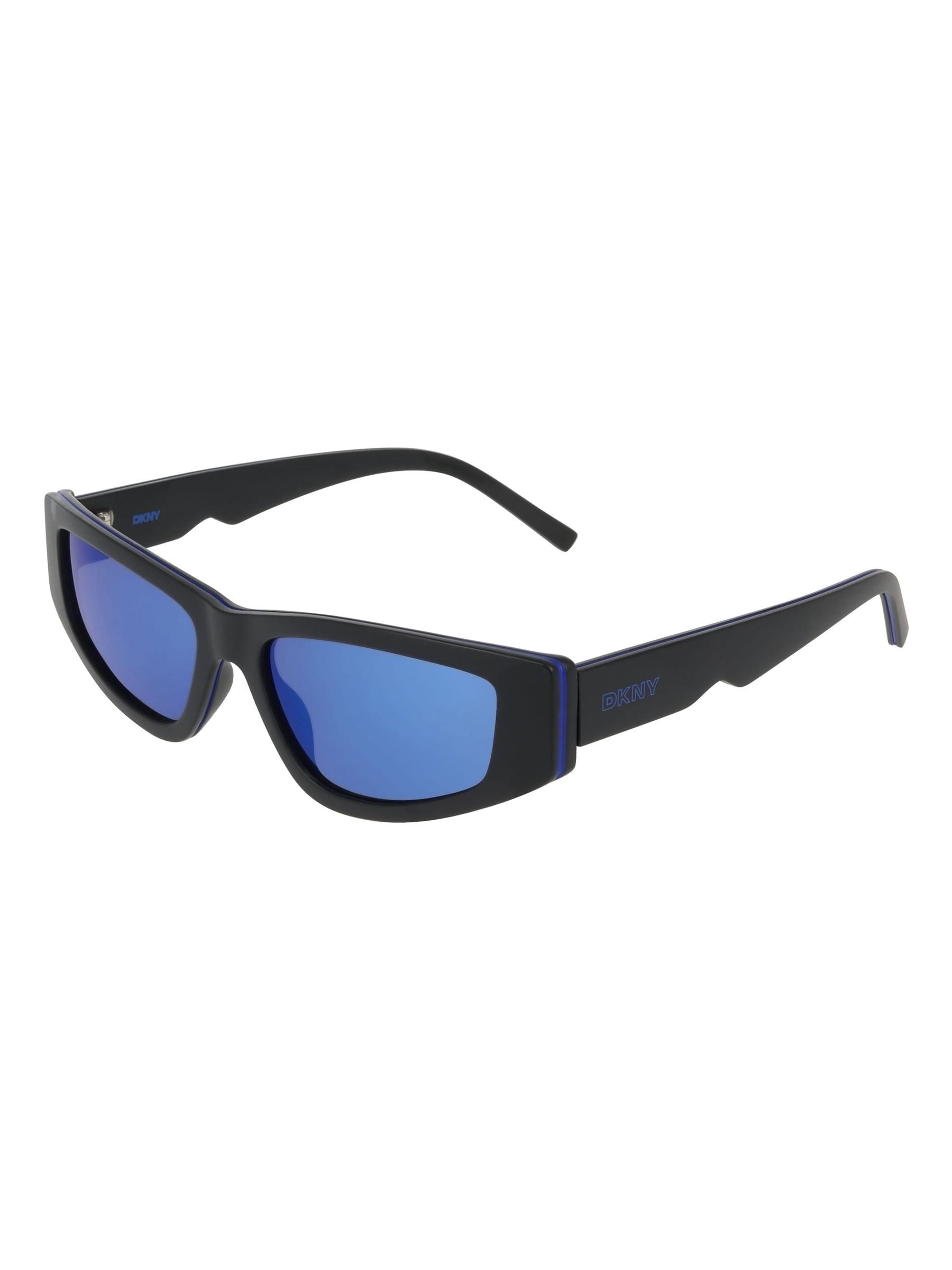 DKNY Dk560S black cat-eye sunglasses with metal frame, imported from the UK