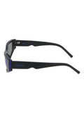 DKNY Dk560S black cat-eye sunglasses with metal frame, imported from the UK