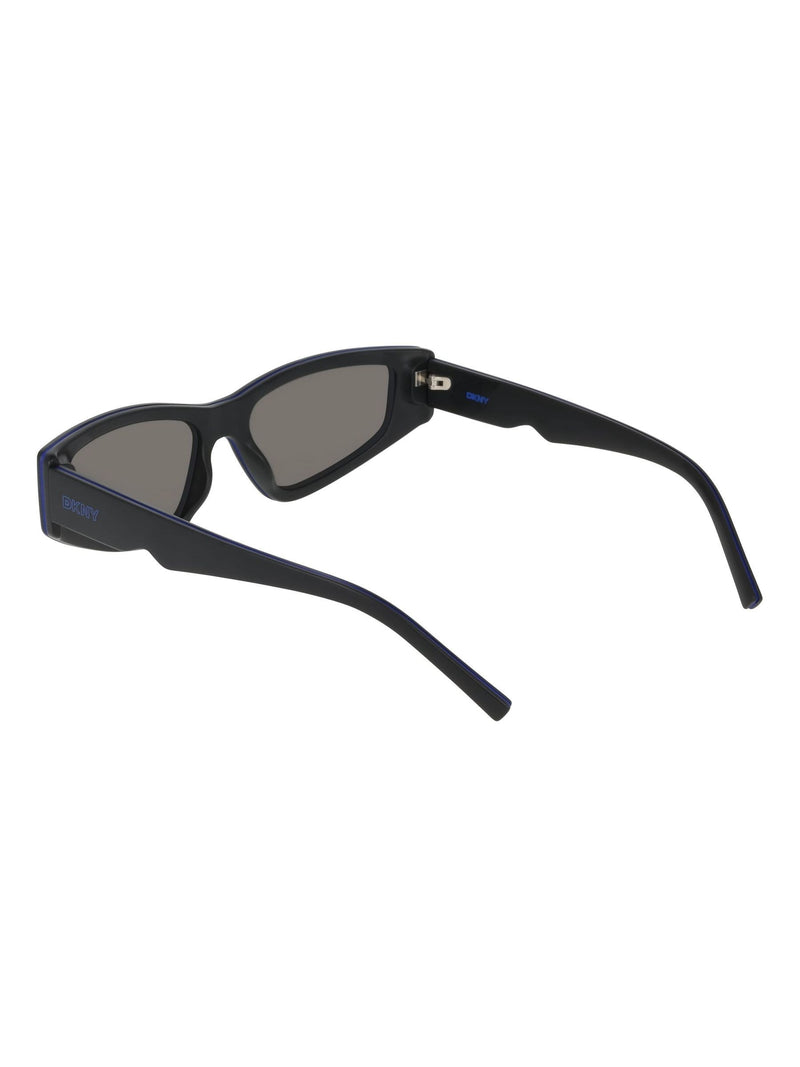 DKNY Dk560S black cat-eye sunglasses with metal frame, imported from the UK