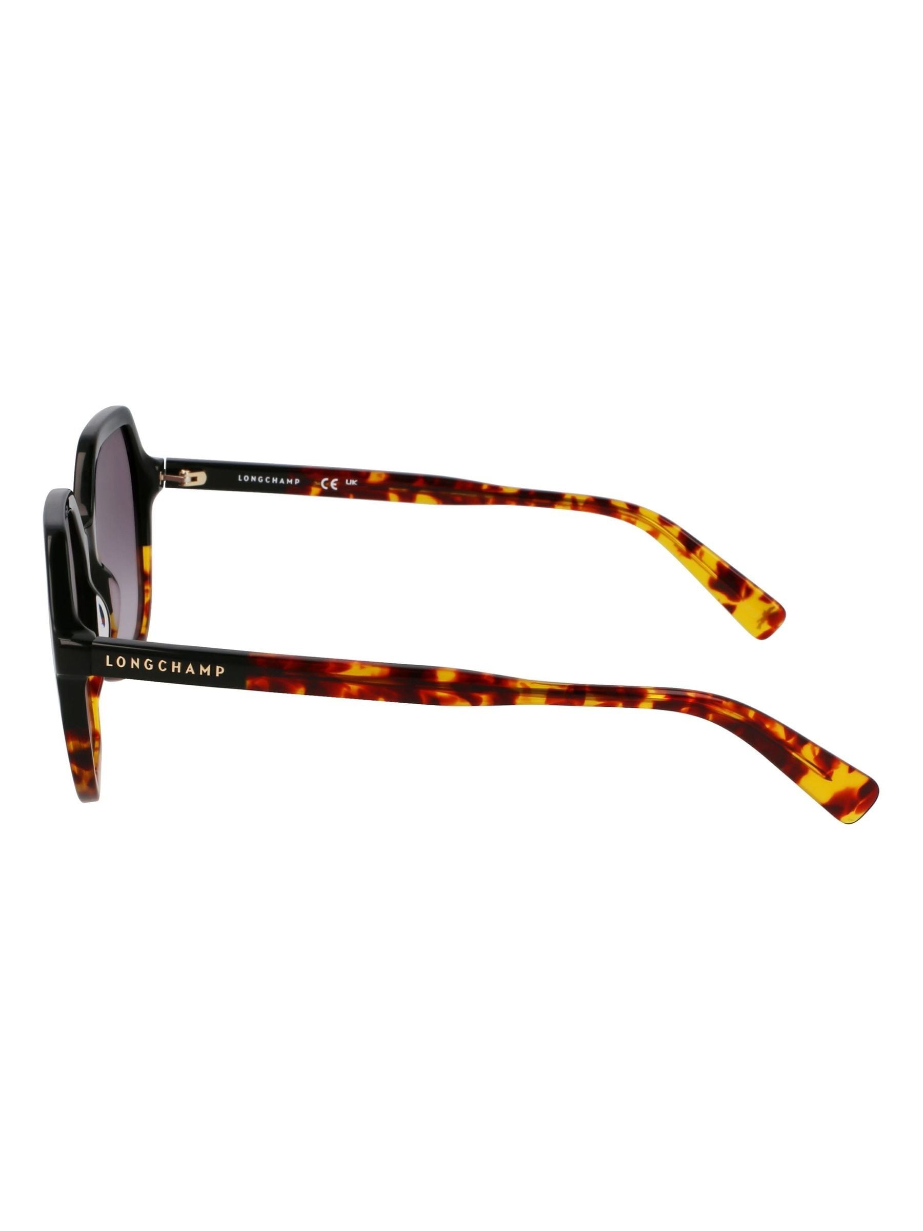 Longchamp black acetate sunglasses Lo760Sn, imported from the UK