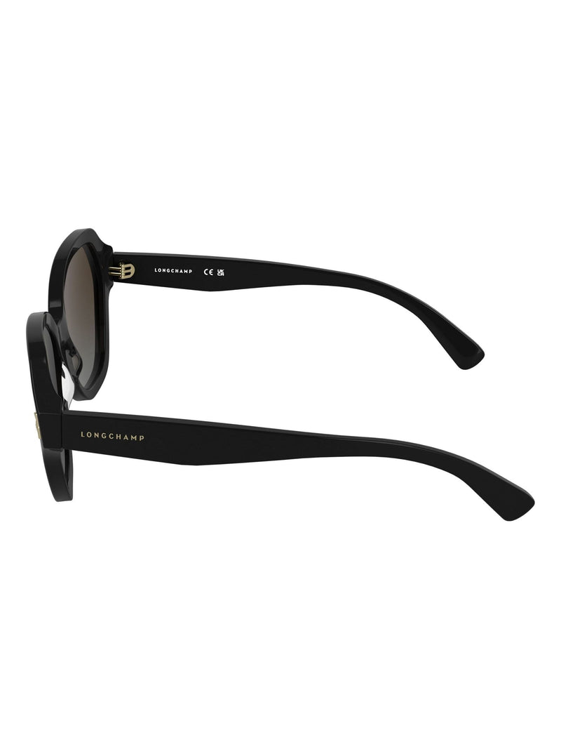 Longchamp Lo801S black acetate sunglasses, imported from the UK