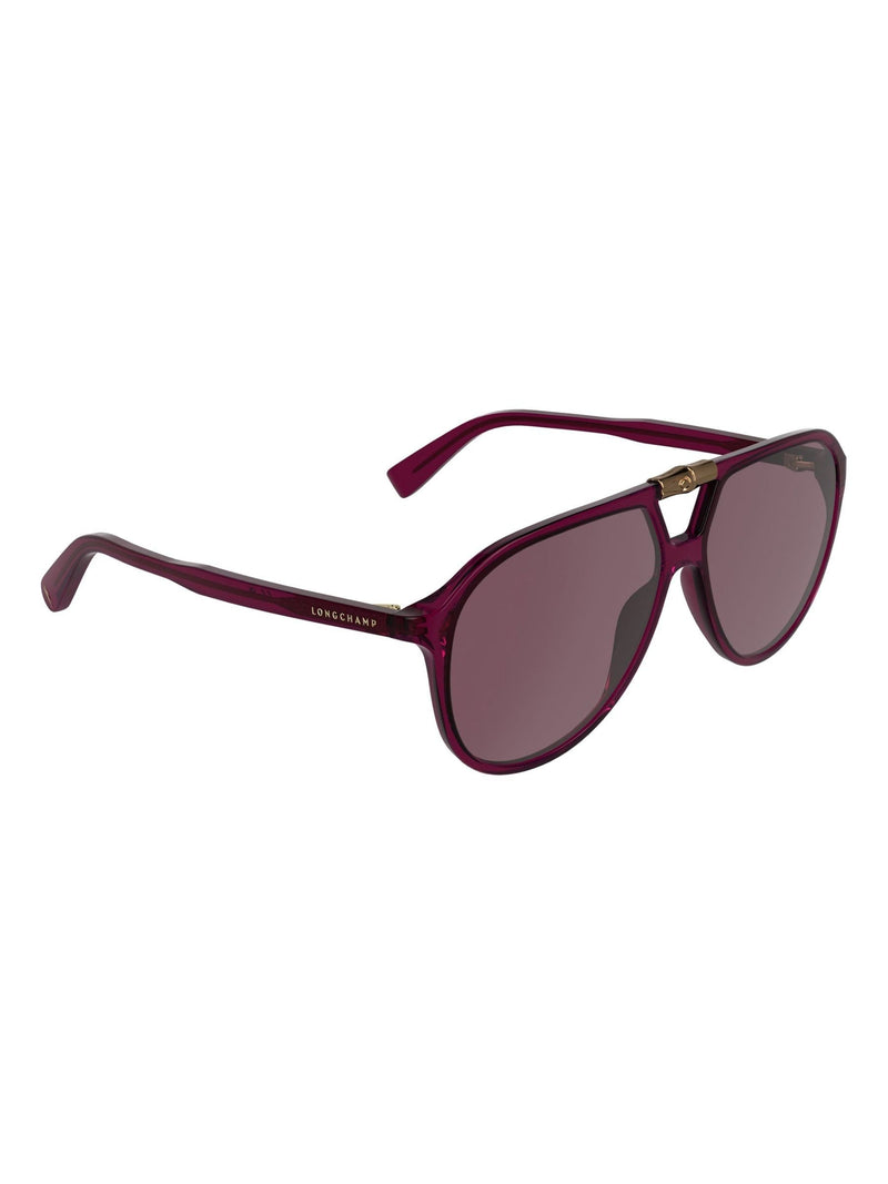 Longchamp Lo800S brown sunglasses teardrop frame, imported from the UK