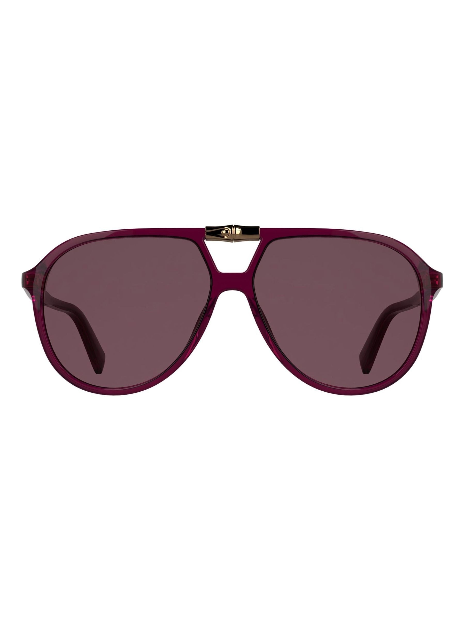 Longchamp Lo800S brown sunglasses teardrop frame, imported from the UK