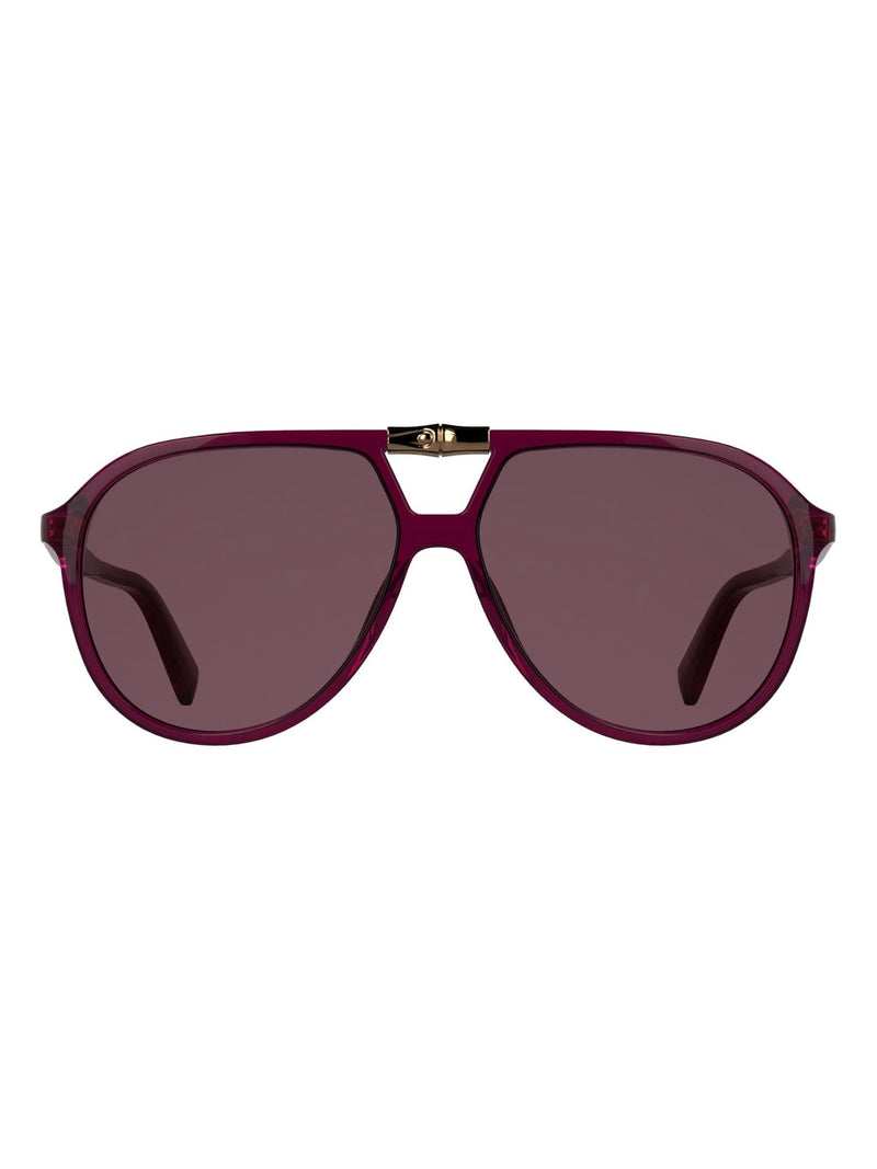 Longchamp Lo800S brown sunglasses teardrop frame, imported from the UK