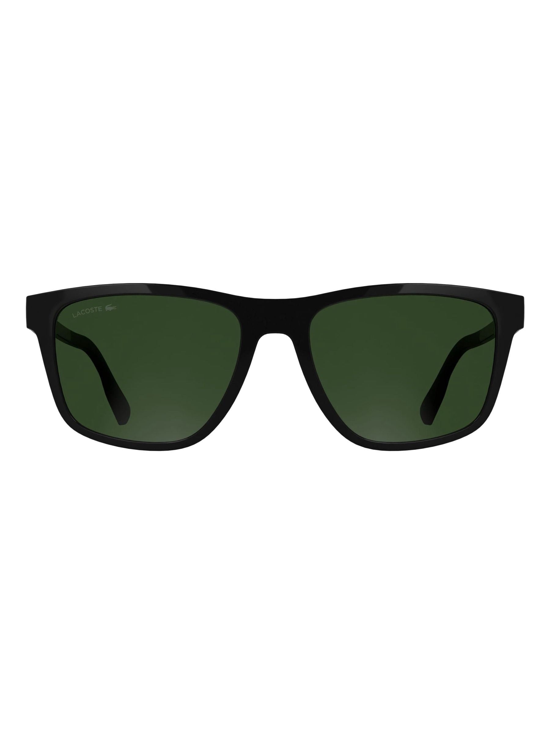 Lacoste black L6078S sunglasses with metal frame, imported from the UK