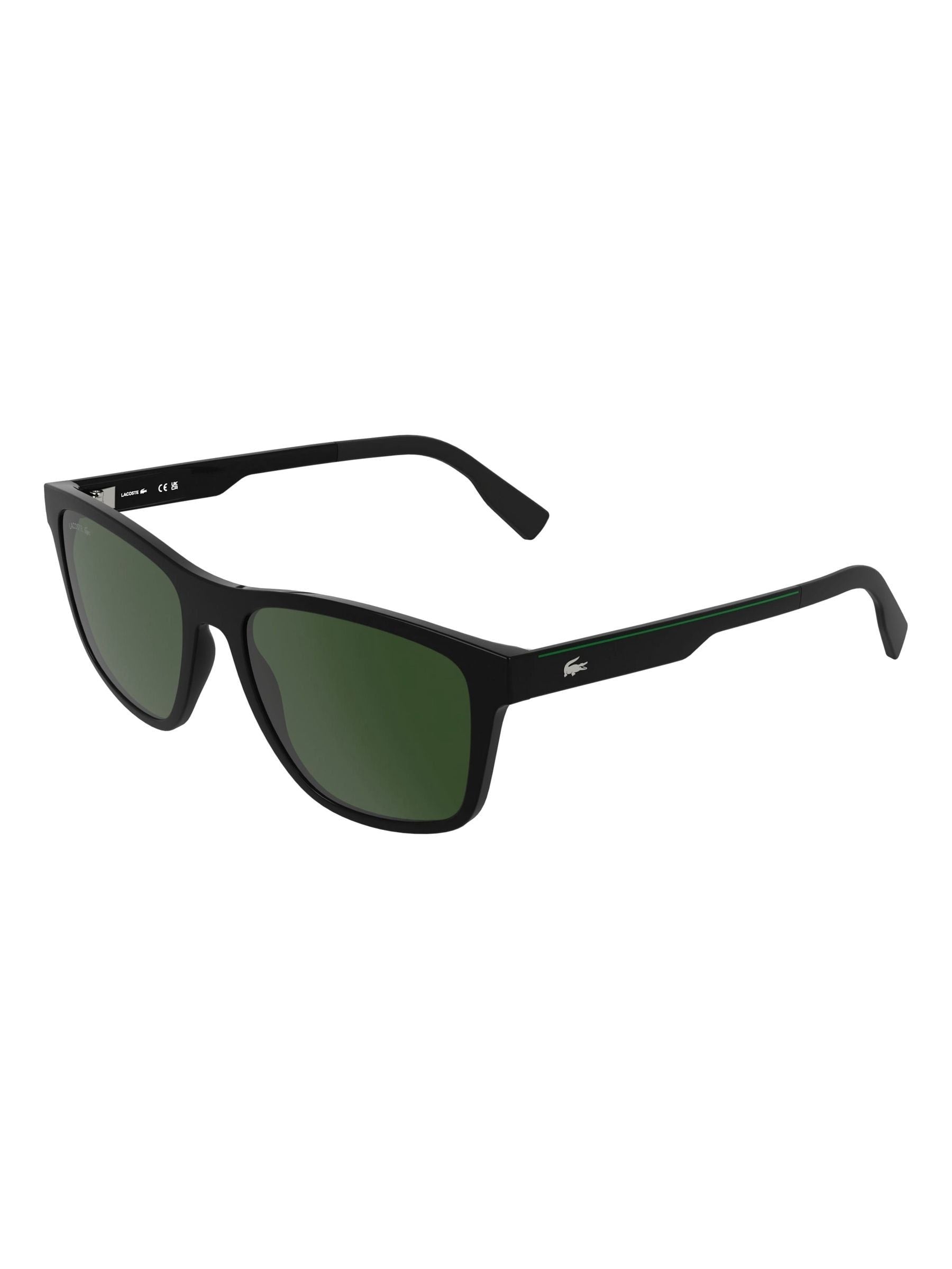 Lacoste black L6078S sunglasses with metal frame, imported from the UK