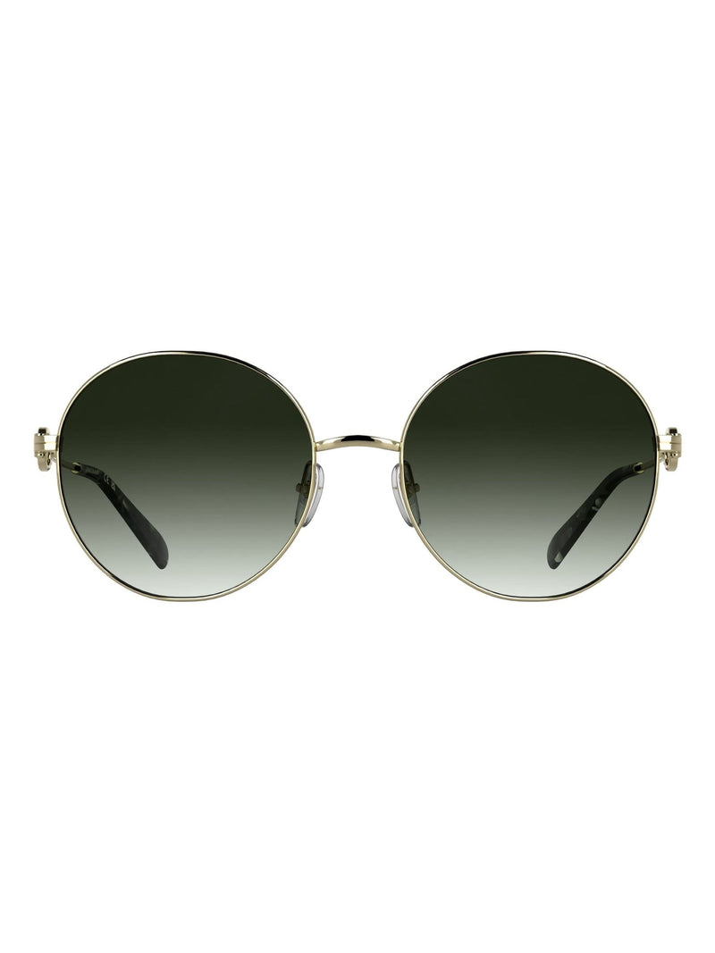 Longchamp Brown Lo188S metal sunglasses, imported from the UK
