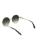 Longchamp Brown Lo188S metal sunglasses, imported from the UK