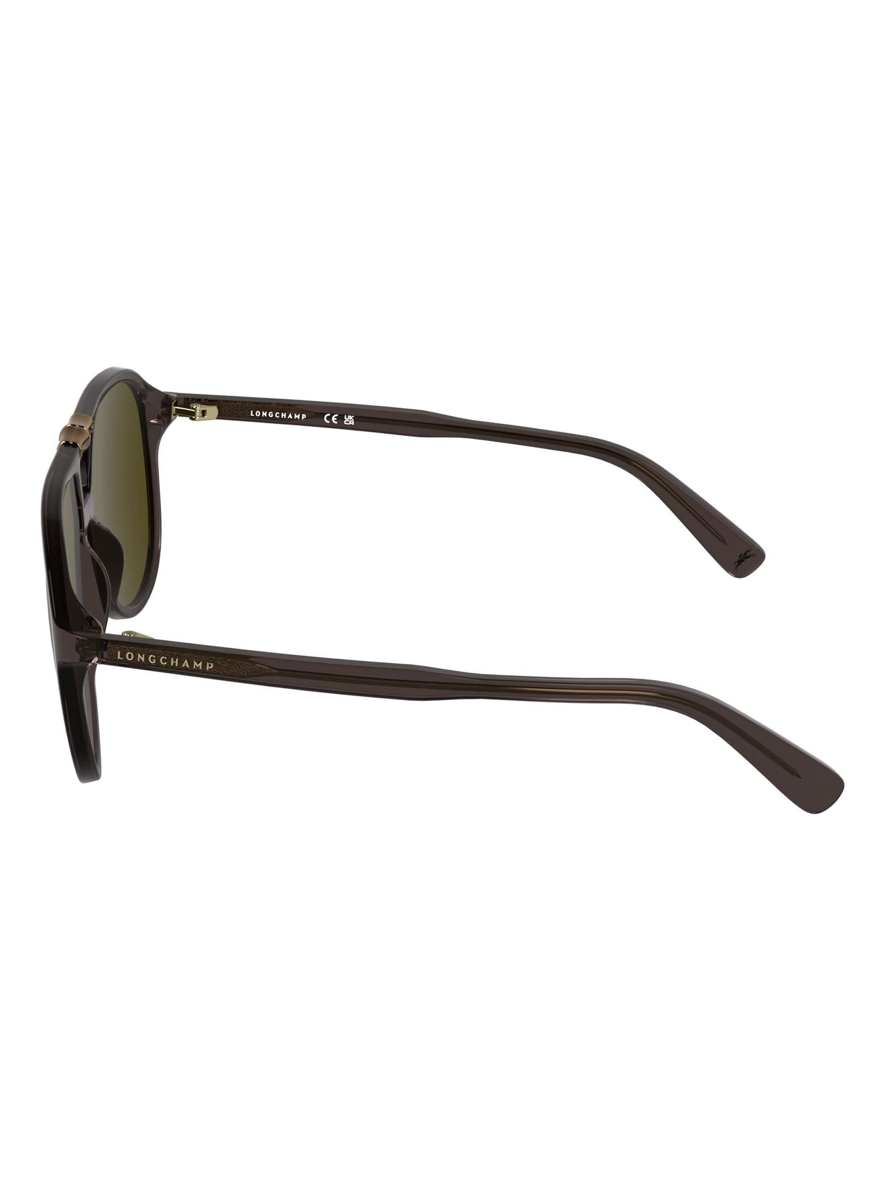 Longchamp brown Lo800S sunglasses, imported from the UK