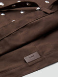 Mango brown studded large tote, imported from the UK