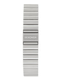 Sekonda Rene 40mm square analogue watch with silver bracelet (British brand)