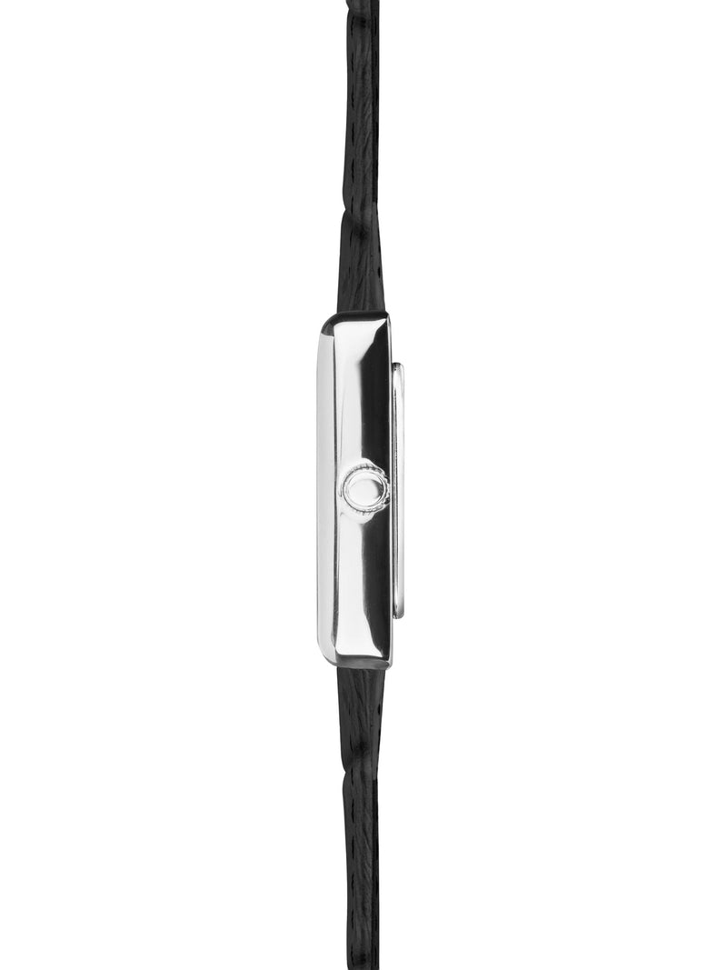 Sekonda Black Colette rectangular analogue watch 22mm (British brand)