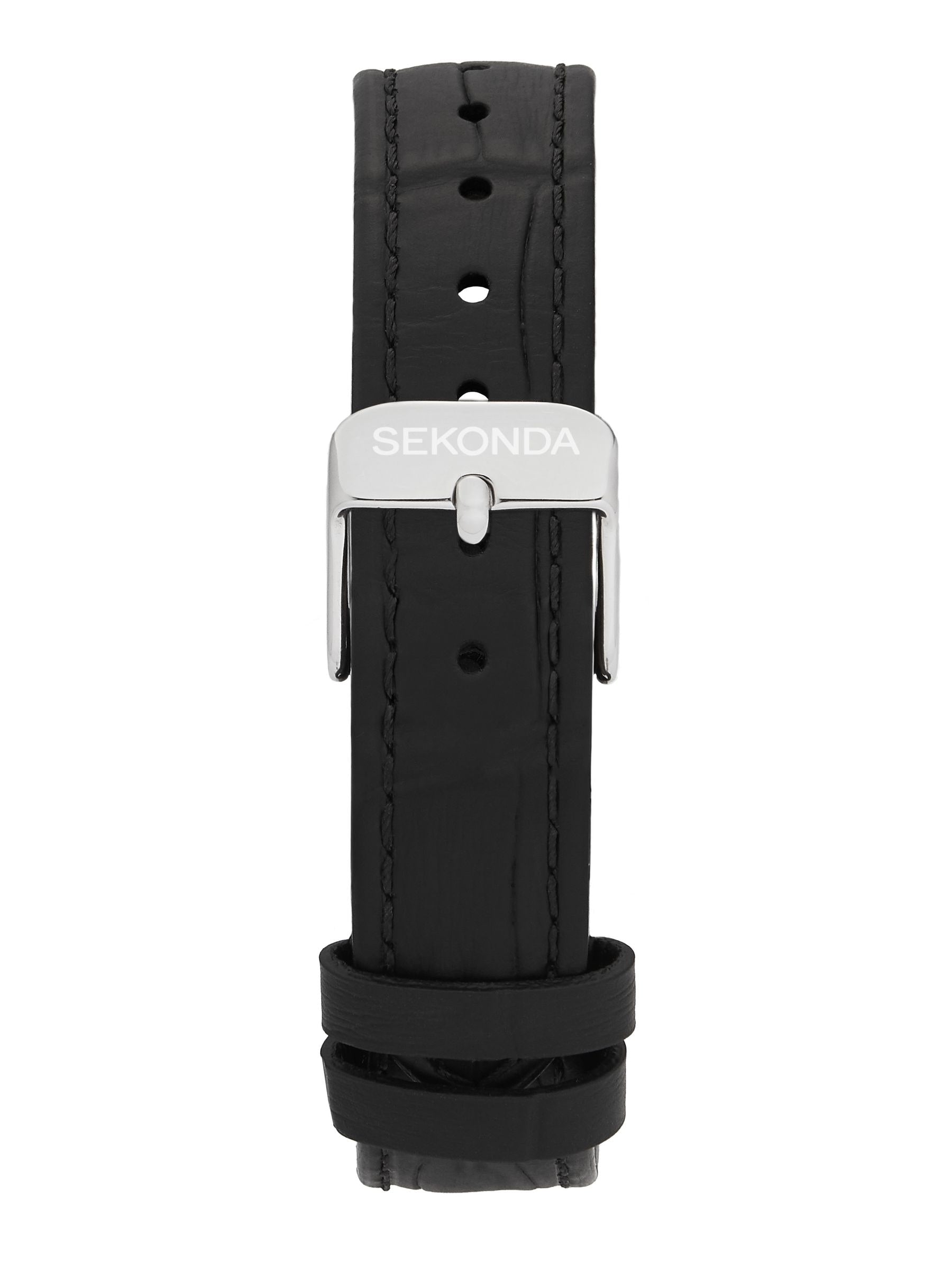Sekonda Black Colette rectangular analogue watch 22mm (British brand)
