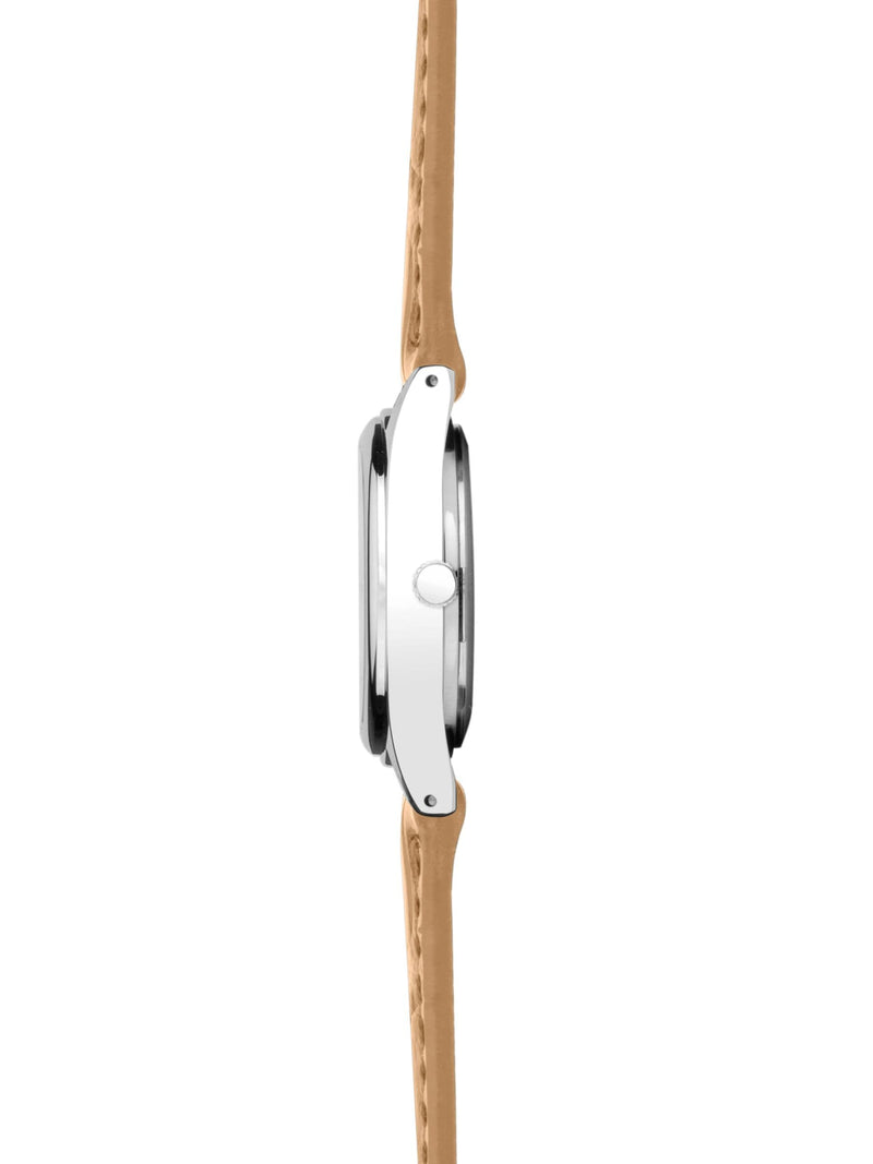 Sekonda Evans 25mm watch strap grey leather - British product