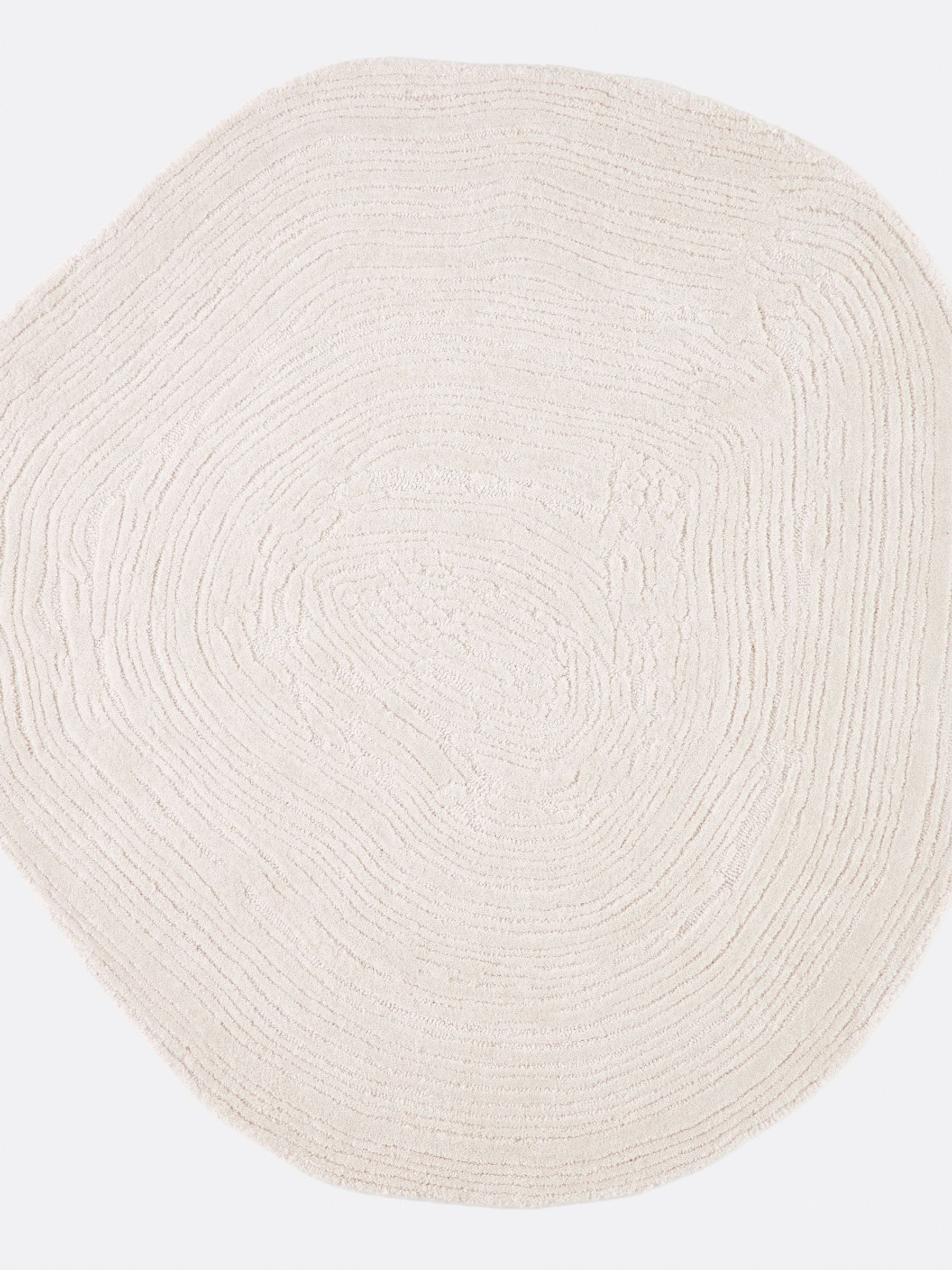 La Redoute Intérieurs Ostia pebble-shaped wool rug 200x200cm (British brand)