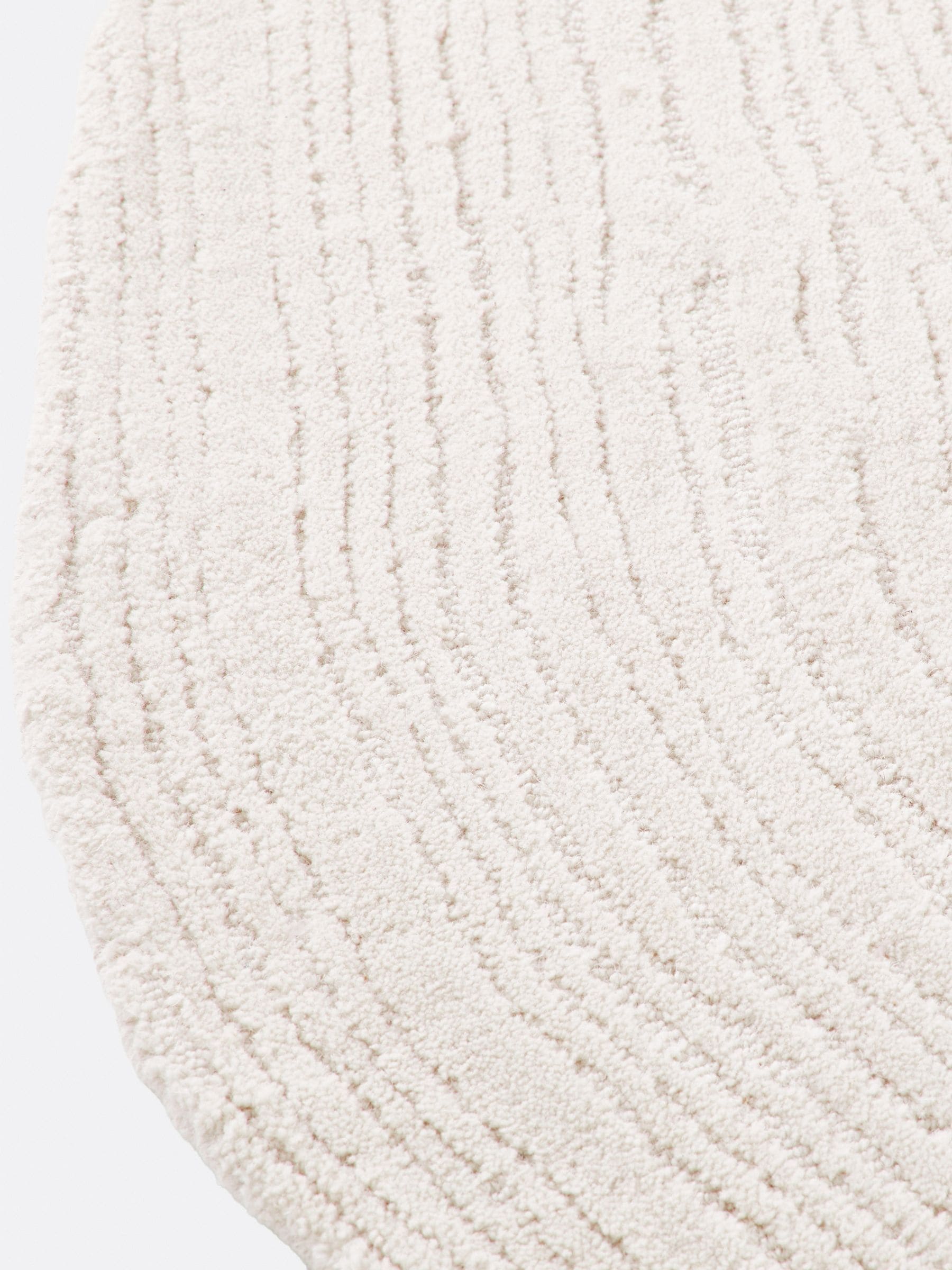 La Redoute Intérieurs Ostia pebble-shaped wool rug 200x200cm (British brand)