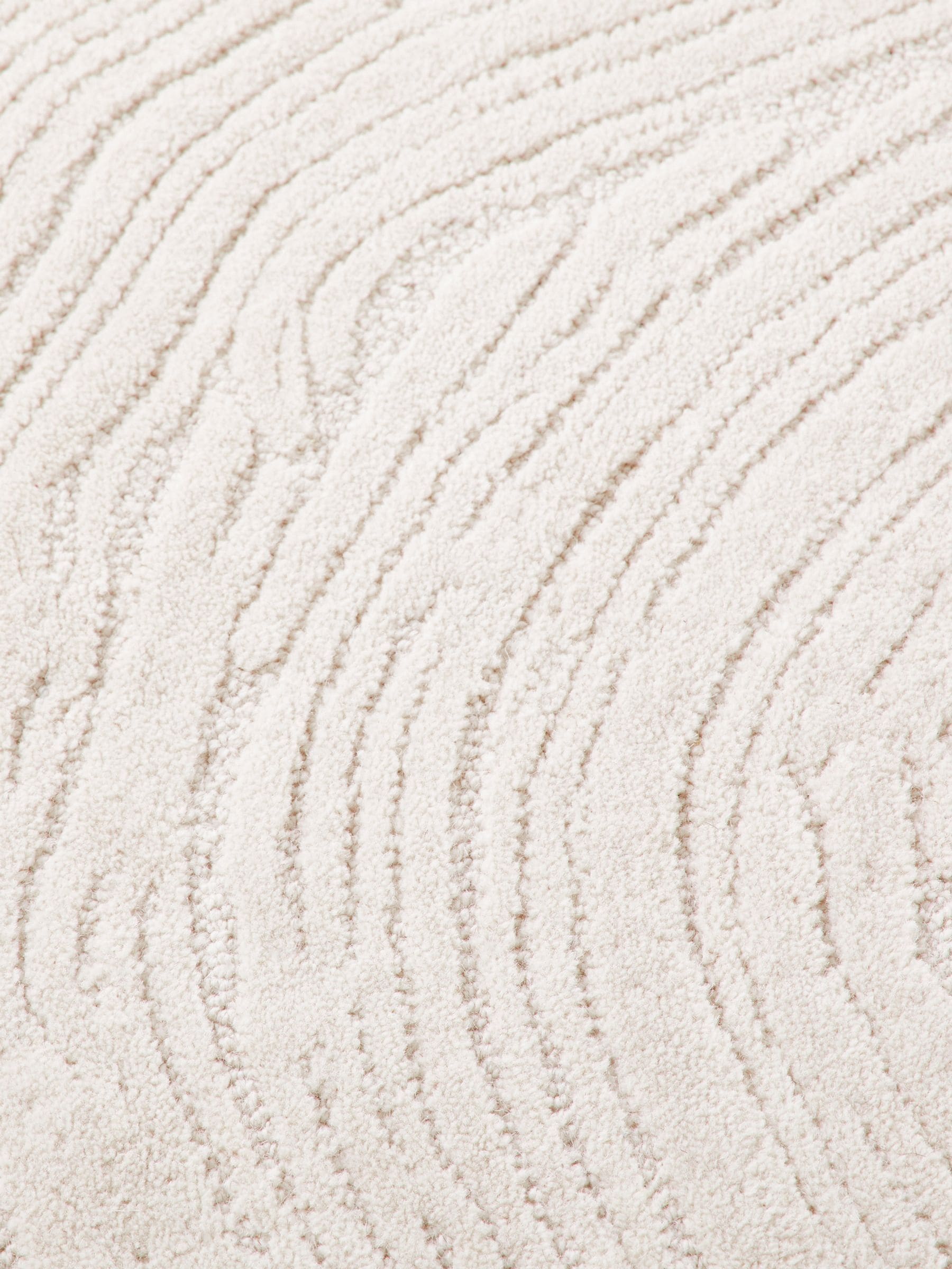 La Redoute Intérieurs Ostia pebble-shaped wool rug 200x200cm (British brand)